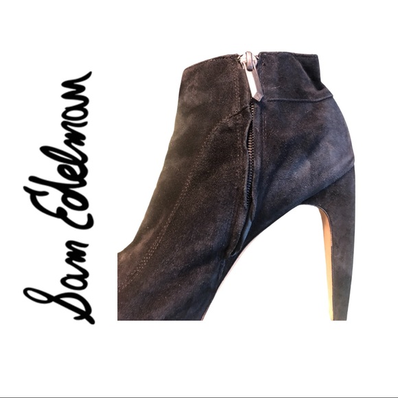Sam Edelman Suede Booties / Size 10 / 5” platforms - Picture 4 of 13